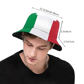 Amazon | ファニー イタリア国旗 イタリア国旗 バケットハット